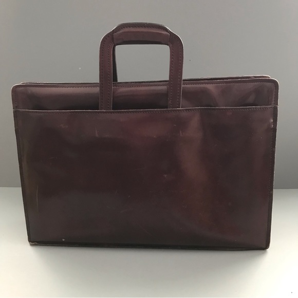 Hartmann Leather Vintage Mahogany Document Executive Briefcase 1940’s Lawyer - Picture 13 of 15